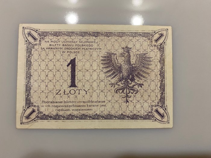 Polen. - 1 Złoty 1919 - Pick 51  (Ingen mindstepris)