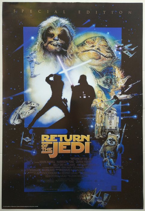 Drew Struzan - Star Wars Episode VI: Return of the Jedi - Official STAR WARS (Special Edition) Poster - 1997 - Rolled - MINT - No Reserve !!