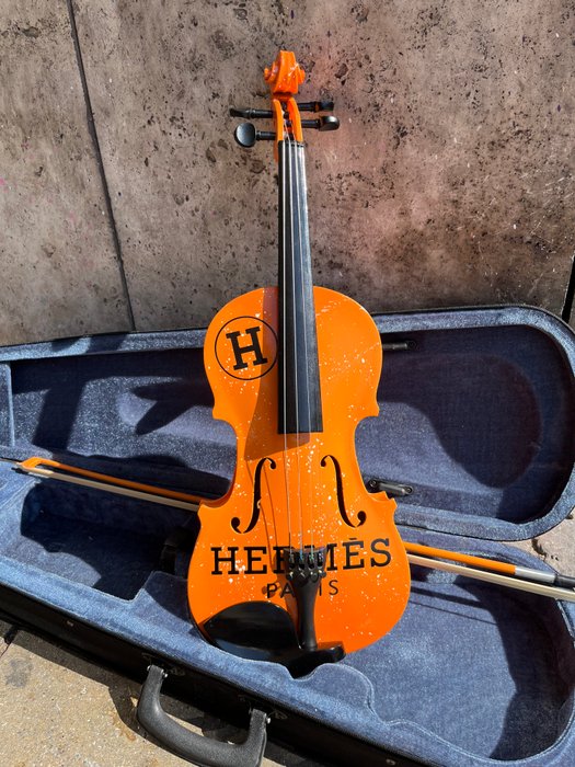 Fabi_popart - Geige/Violine Hermes Design