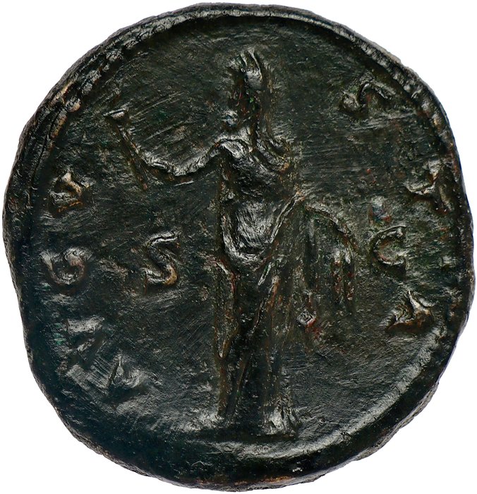 Romarriket. Faustina I († AD 140/1). As Rome Mint - after 141 A.D.