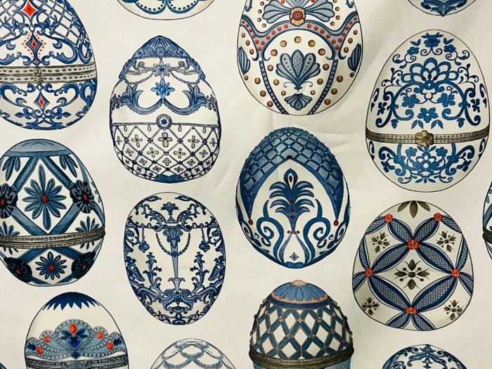 Eksklusivt Oeko-tex Standard certificeret stof - Fabergè Egg Design - - Betrækstof  - 600 cm - 140 cm