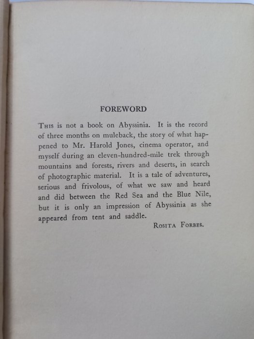 Rosita Forbes - From Red Sea to Blue Nile. Abyssinian Adventures - 1925