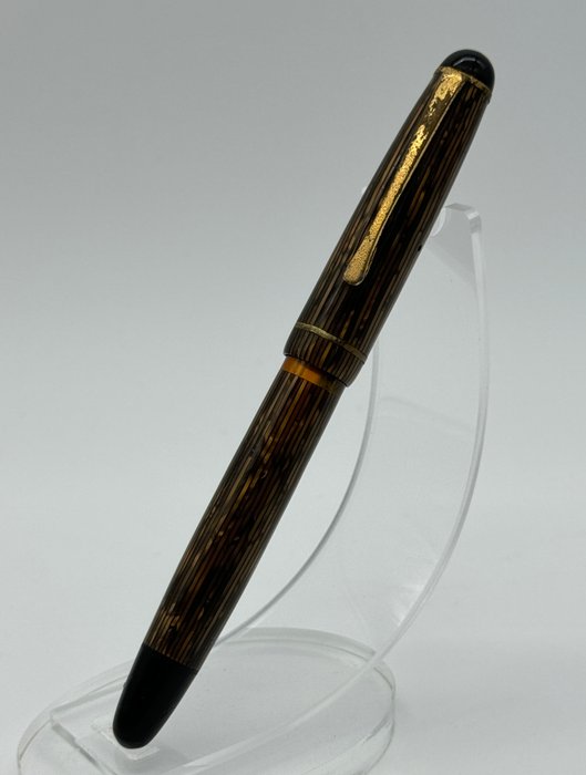 Montblanc - Model 44 Wiese Spain Tortoise Brown Striped 1950's - Fyldepen