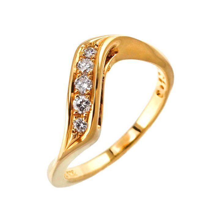 Mikimoto - Ring - 18 kraat Gulguld