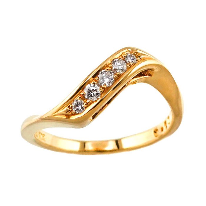 Mikimoto - Ring - 18 kraat Gulguld