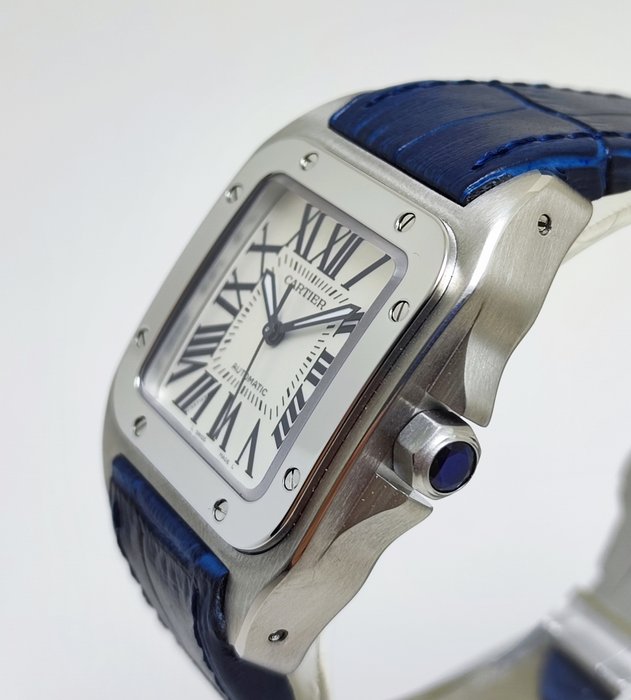 Cartier - Santos 100 Medium - Ref. 2878 - Mænd - 2011-nu