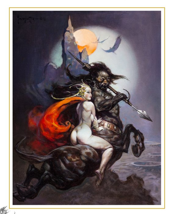 Moon Maid (1966) - Frank Frazetta - Art Museum Exclusive Poster - Boca Grande, Florida