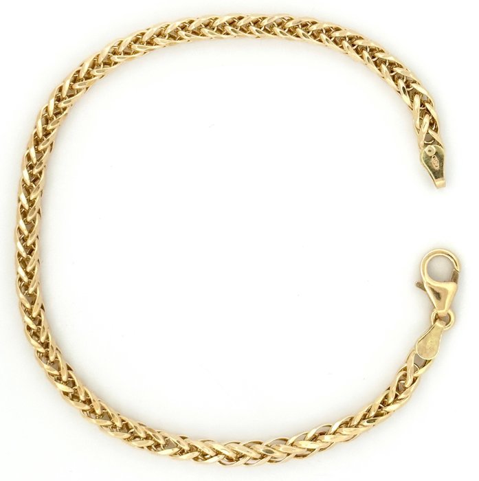 Handmade - Armbånd - Bracciale Spiga - 3.8 g - 18 kraat Gulguld - Spiga armbånd - 3,8 g