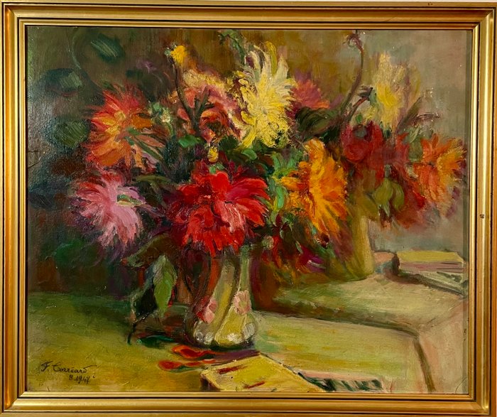 François Corréard (XX) - Nature morte aux fleurs