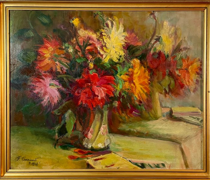 François Corréard (XX) - Nature morte aux fleurs