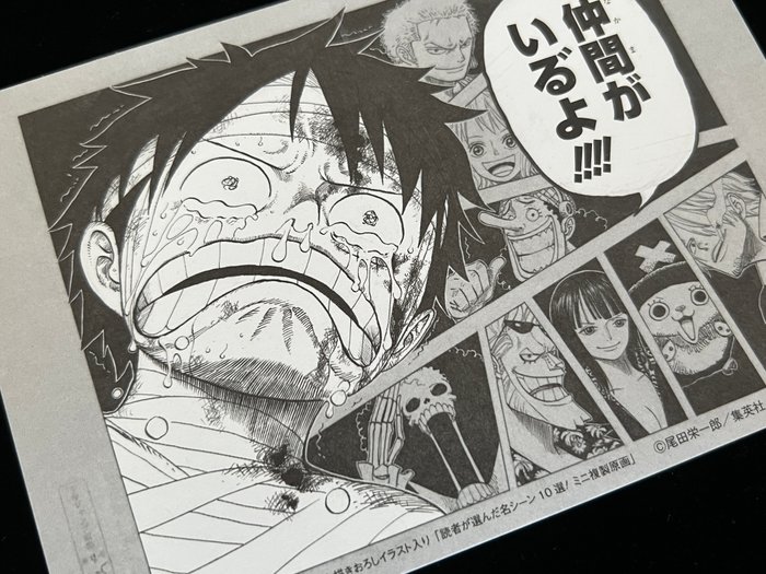 ONE PIECE - 2 RARE Official Memorial Mini Manga Page with Autograph - Faith