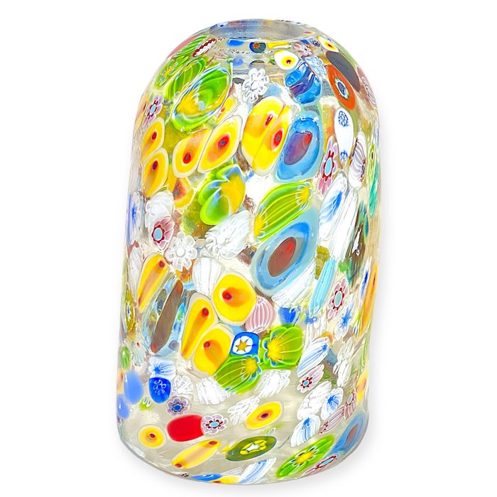 Hængende lampe - 3 lamper med millefiori murrine - Murano-glas