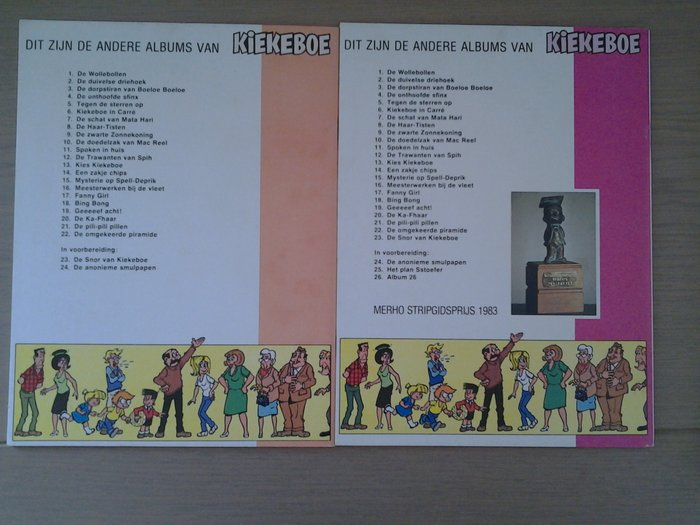 Kiekeboe 22 tot en met 26 - 5 Album - Første udgave - 1983/1985