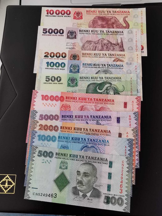 Tanzania - 10 Banknotes - 2003/2010  (Ingen mindstepris)