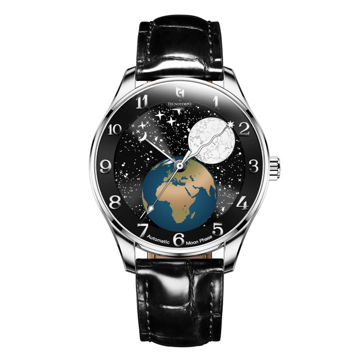 Tecnotempo - Automatic "Eclipse" Moon Phase - - TT.50EC.B (black dial) - Mænd - 2011-nu