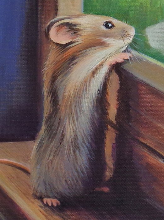 Gala - Cat  mouse painting - "Window"