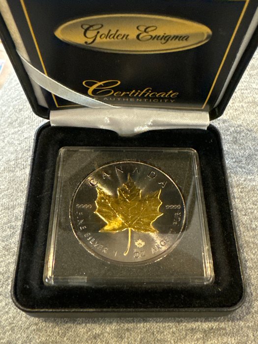 Canada. 5 Dollars 2015  "Maple Leaf" - Golden Enigma Ruthenium Gold, 1 Oz (.999)  (Ingen mindstepris)