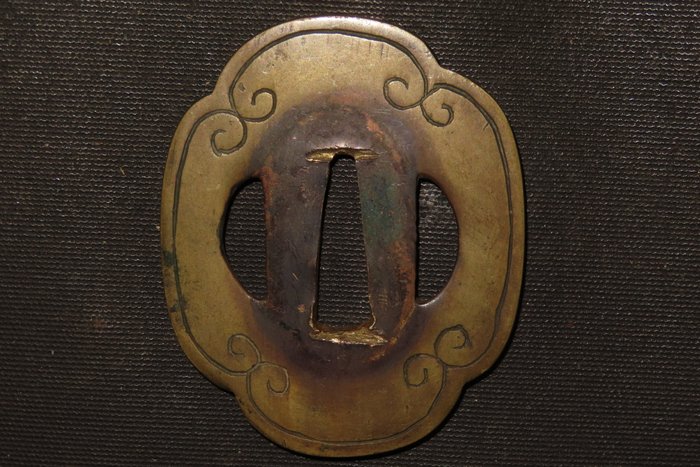 Katana - Kobber - Tsuba : C4-227 - Japan - Edo-perioden (1600-1868)