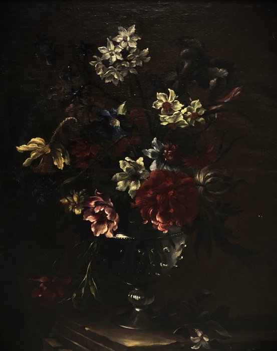 École Espagnole (c. 1780) - Coupe de fleurs