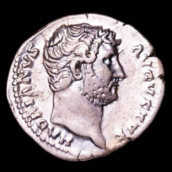 Romarriket. Hadrian (117-138). Denarius Rome, circa 129-130. ROMA FELIX COS III P P  (Ingen mindstepris)