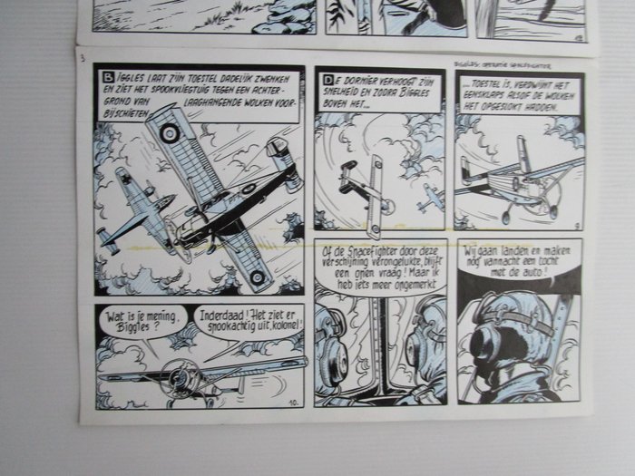 Willy Vandersteen / Karel Verschuere - 1 Original page - Biggles - Operatie Spacefighter - 1967