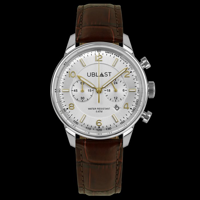 Ublast - Elegant Chronograph - REF. UBELCH40WH - Ingen mindstepris - Mænd - Ny