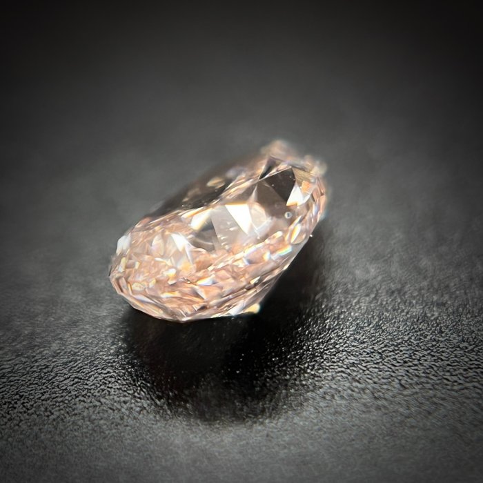 1 pcs Diamant - 0.29 ct - Pære - fancy pink brun - VVS2