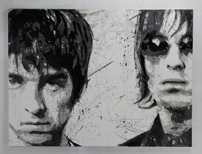 Oasis - Band - Handpainted and signed - by Artist Vincent Mink - Portrait