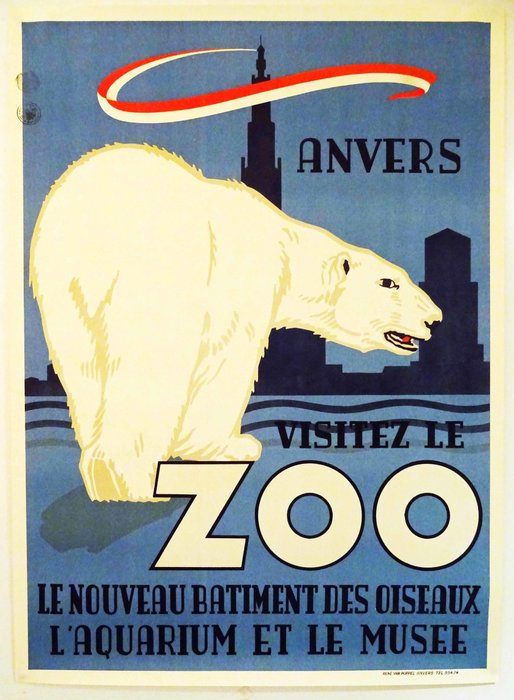 René Van Poppel - Anvers: Visitez le ZOO - 1950‹erne