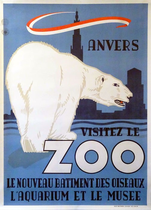 René Van Poppel - Anvers: Visitez le ZOO - 1950‹erne