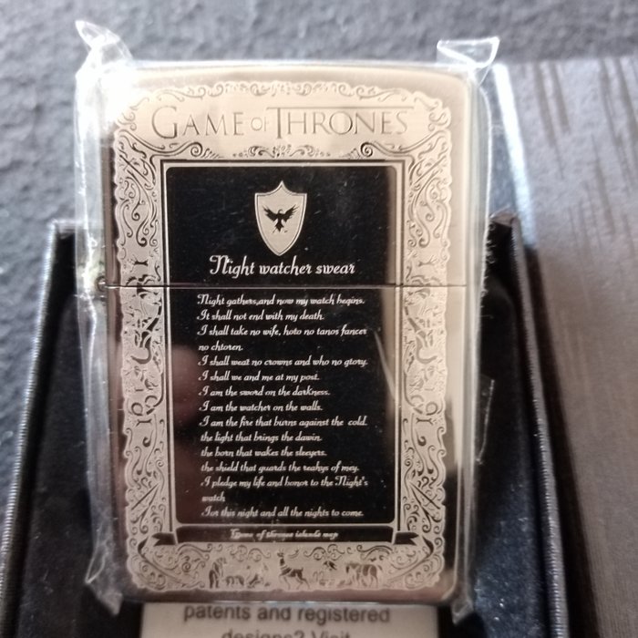 Zippo - Game of Thrones - black ice case - new - Lommelighter - Stål (rustfrit)