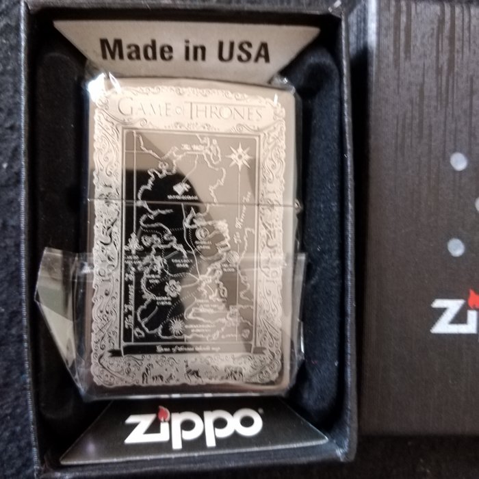 Zippo - Game of Thrones - black ice case - new - Lommelighter - Stål (rustfrit)