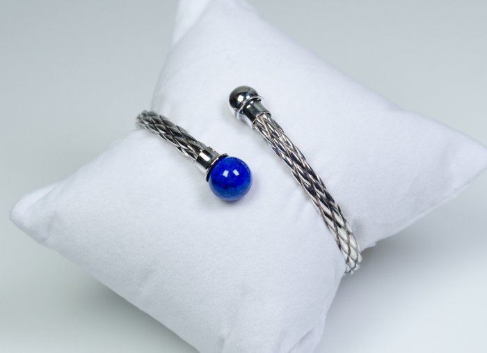 Ingen mindstepris - Armbånd - 925 sølv - lapis lazuli