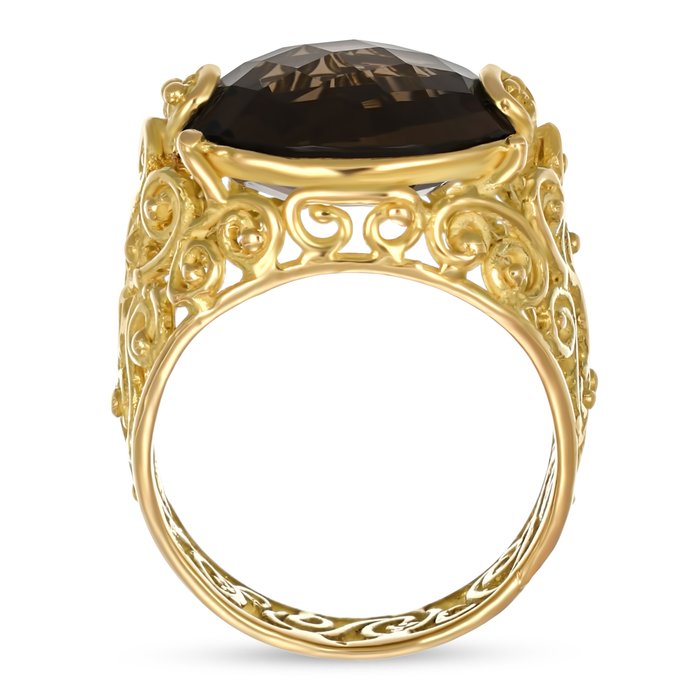 Ring - 18 kraat Gulguld -  15.00ct. tw. Topas