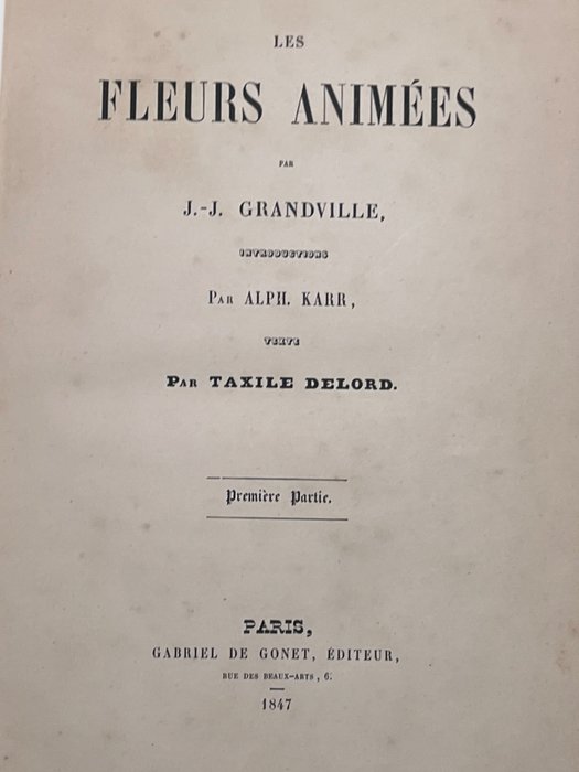 J. J. Grandville - Les Fleurs animées - 1847