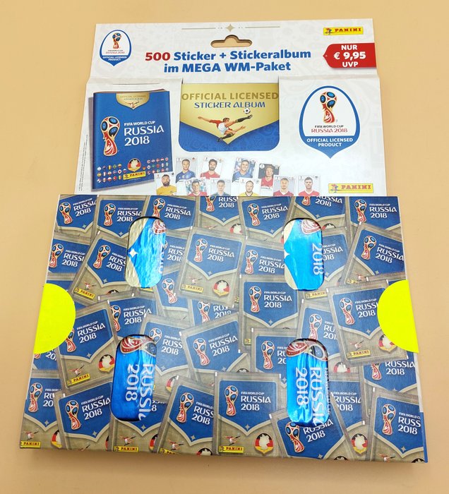 Panini - World Cup Russia 2018 - Mega WM-Pack (Empty album + 100 packets) - 1 Sealed deck