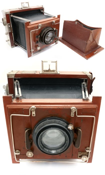 Fiamma Avius 13x18 Tropical folding camera with Officine Galileo Aerostigmat 21cm lens made in Italy italian 5x7 kamera