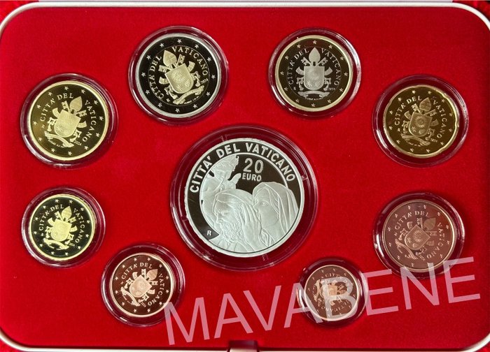 Vatikanstaten. Proof Set 2024 (incl. 20 euro in argento)