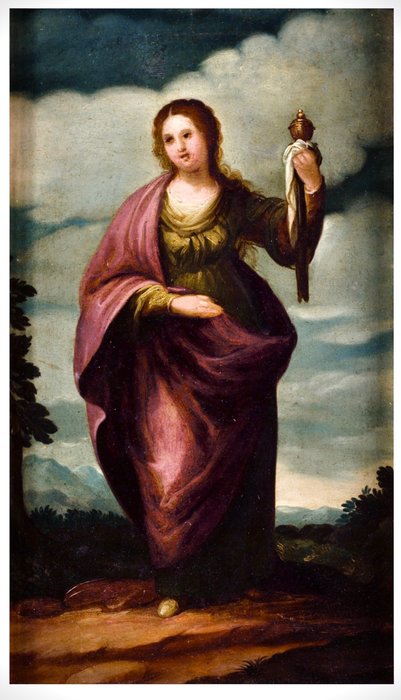 Italian School (XVI) - Female figure with goblet, possibly Juno