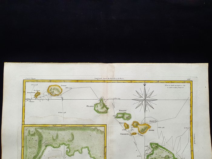 America - Nordamerika / Stillehavet / Hawaii-øerne / Honolulu / Oahu; Desmarest  Bonne - Carte des Isles Sandwich / Plan de la baye de Karakakooa - 1781-1800