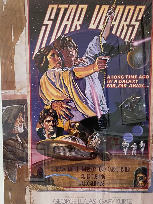 Charles White III  Drew Struzan - Star Wars (20th Century Fox, 1978) Folded, Very Fine. One Sheet (105x70 cm) Style D - 1970‹erne