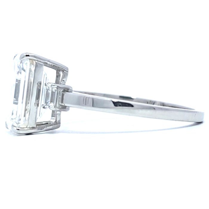 Ring Platin -  3.25ct. tw. Diamant (Laboratoriedyrket) - Diamant - En enestående ring