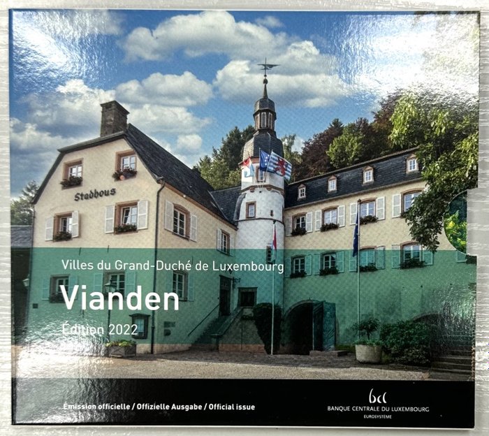 Luxembourg. Year Set (BU) 2022 "Vianden" (incl. 2 euro "Drapeau")  (Ingen mindstepris)