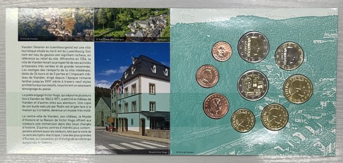 Luxembourg. Year Set (BU) 2022 "Vianden" (incl. 2 euro "Drapeau")  (Ingen mindstepris)