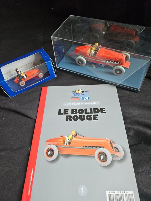 Tintin Hachette / Moulinsart  - Legetøjsfigur - Le bolide rouge 1/24 + 1/43 - 2010-2020 - Frankrig