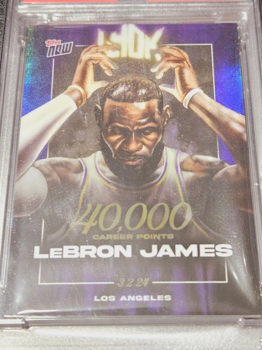 2023 Topps Now LeBron James #LJ 40K PSA 9 - 1 Graded card