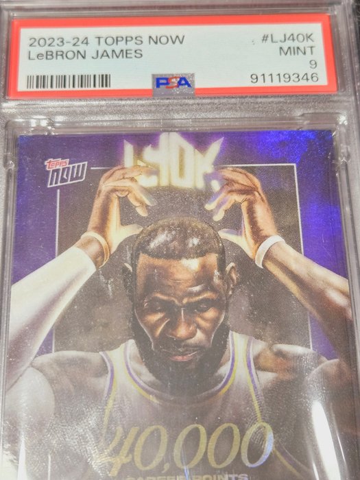 2023 Topps Now LeBron James #LJ 40K PSA 9 - 1 Graded card