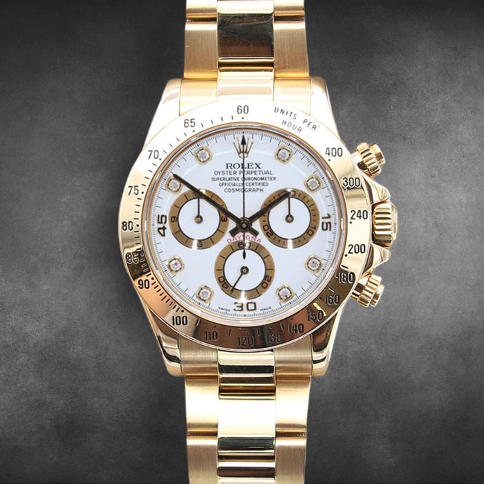 Rolex - Oyster Perpetual Cosmograph Daytona 'White Diamonds Dial' - Ref. 116528 - Mænd - 2011-nu