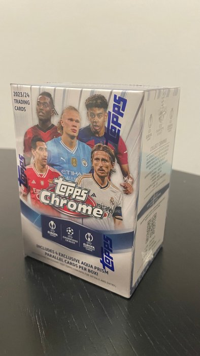 2023/24 Topps Chrome UEFA - 1 Sealed box - Næsten så god som ny (NM)