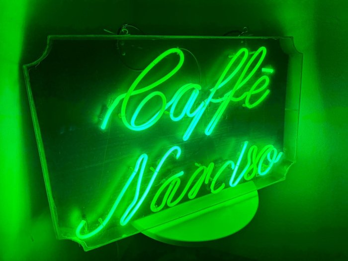 Insegna neon caffè narciso - Lysskilt - plexi